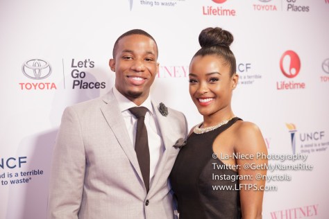 Arlen Escarpeta and Latoya Tonodeo