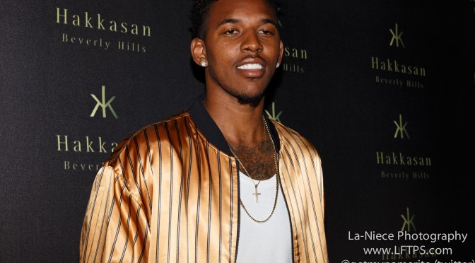 NBA LAKERS- NICK YOUNG ARRIVES AT THE FLAUNT MAGAZINE PARTY IN BEVERLY HILLS (VIDEO)