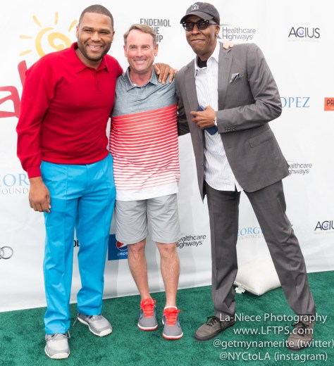 Anthony Anderson, Michael G. Wilson and Arsenio Hall at the 8th Annual George Lopez Celebrity Golf Tournament