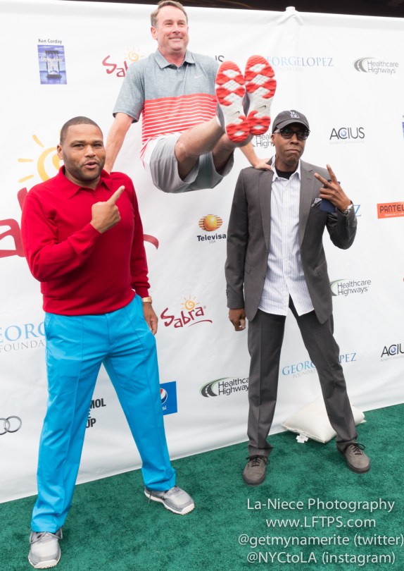 Anthony Anderson, Michael G. Wilson and Arsenio Hall at the 8th Annual George Lopez Celebrity Golf Tournament