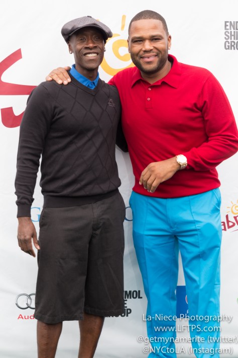 Don Cheadle and Anthony Anderson at the 8th Annual George Lopez Celebrity Golf Tournament