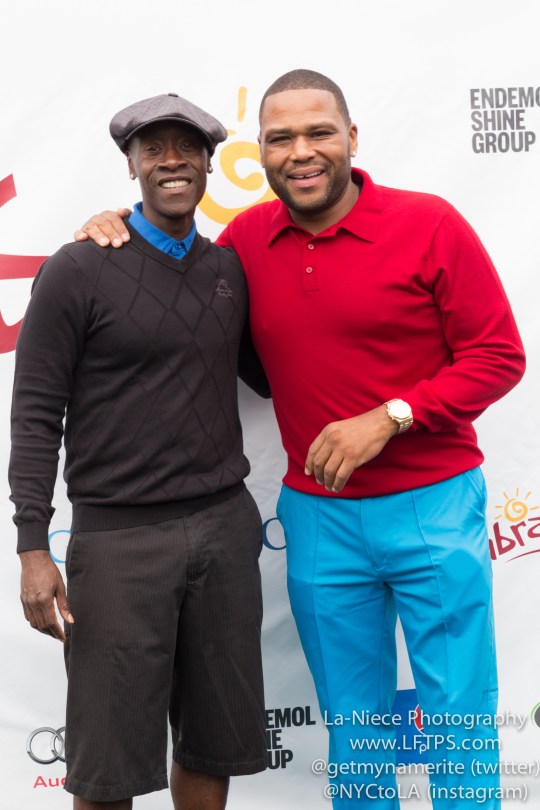 Don Cheadle and Anthony Anderson at the 8th Annual George Lopez Celebrity Golf Tournament
