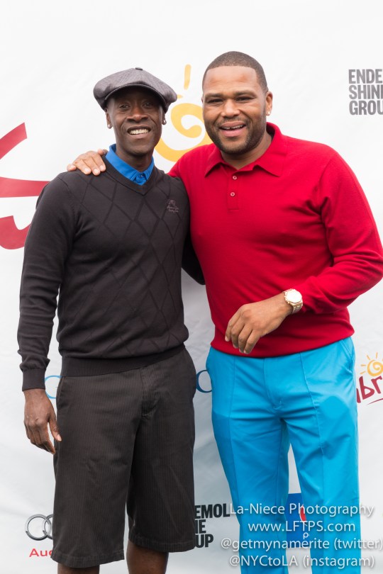 Don Cheadle and Anthony Anderson at the 8th Annual George Lopez Celebrity Golf Tournament