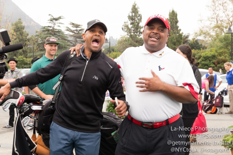 Dondre Whitfield and Roland Martin at the 8th Annual George Lopez Celebrity Golf Tournament