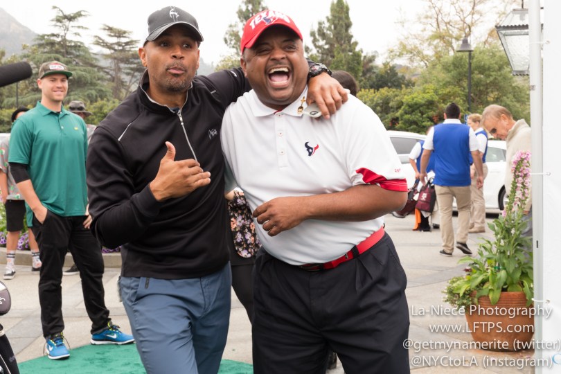 Dondre Whitfield and Roland Martin at the 8th Annual George Lopez Celebrity Golf Tournament