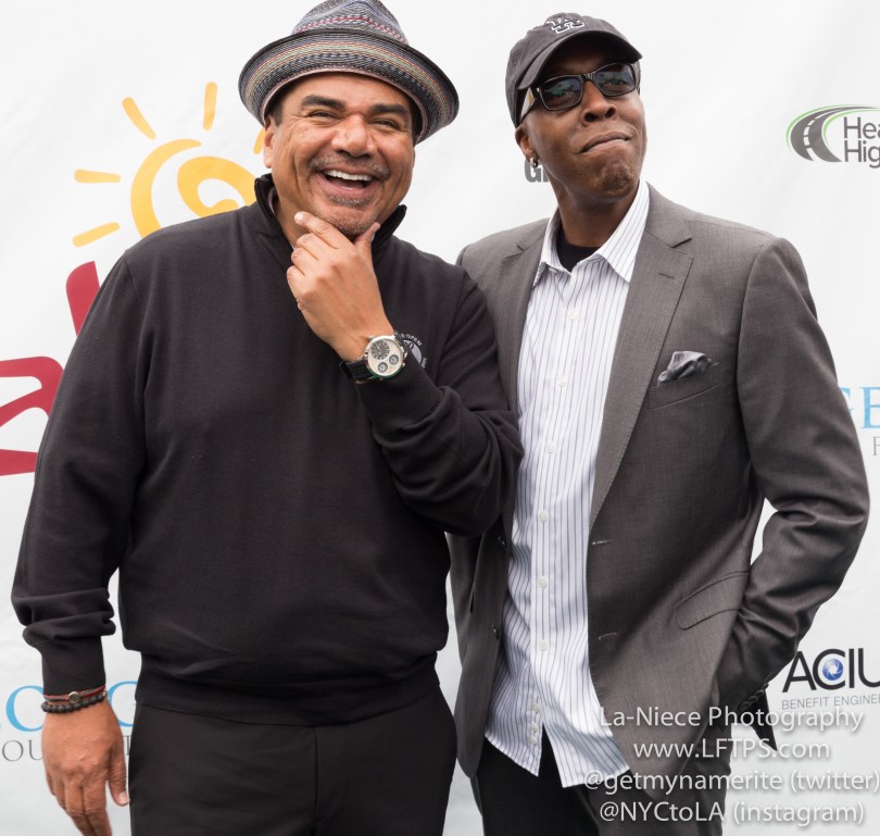 George Lopez and Arsenio Hall at the 8th Annual George Lopez Celebrity Golf Tournament