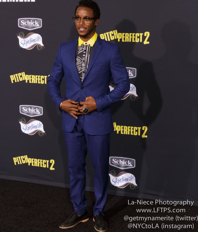 AJ Jones AT PITCH PERFECT 2 MOVIE PREMIERE- LOS ANGELES