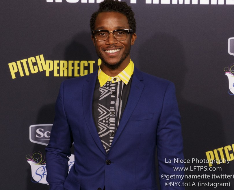 AJ Jones AT PITCH PERFECT 2 MOVIE PREMIERE- LOS ANGELES