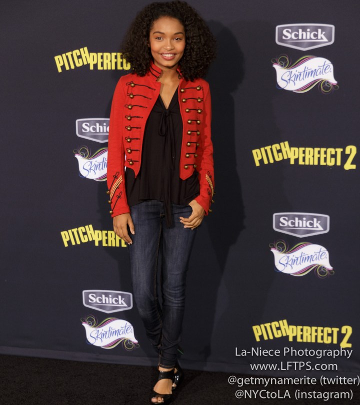 Yara Shahidi AT PITCH PERFECT 2 MOVIE PREMIERE- LOS ANGELES