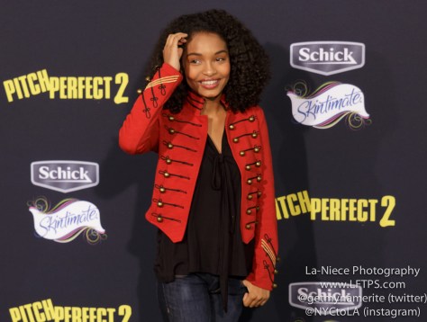 Yara Shahidi AT PITCH PERFECT 2 MOVIE PREMIERE- LOS ANGELES