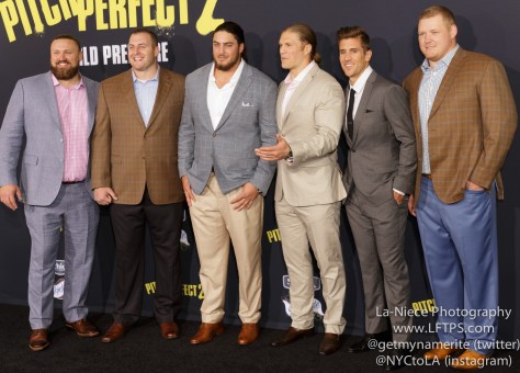 Green Bay Packers AT PITCH PERFECT 2 MOVIE PREMIERE- LOS ANGELES