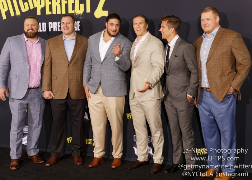 Green Bay Packers AT PITCH PERFECT 2 MOVIE PREMIERE- LOS ANGELES