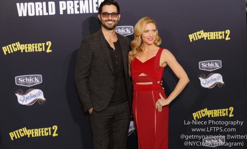 Brittany Snow, Tyler Hoechlin AT PITCH PERFECT 2 LOS ANGELES MOVIE PREMIERE