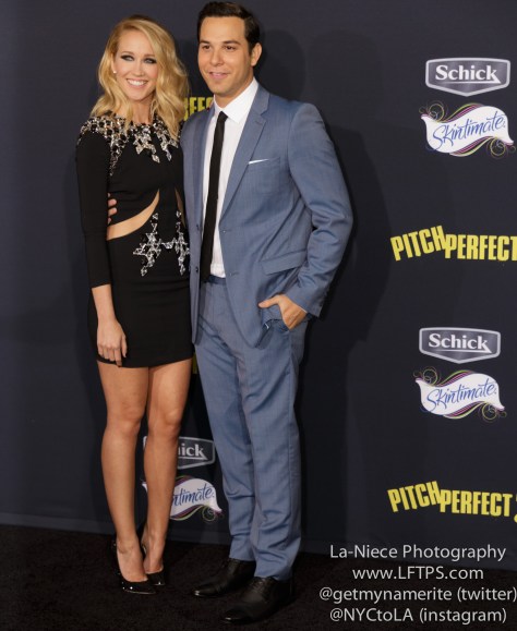 Anna Camp, Skylar Astin AT PITCH PERFECT 2 LOS ANGELES MOVIE PREMIERE