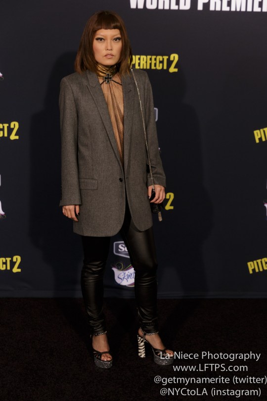 Hana Mae Lee AT PITCH PERFECT 2 LOS ANGELES MOVIE PREMIERE