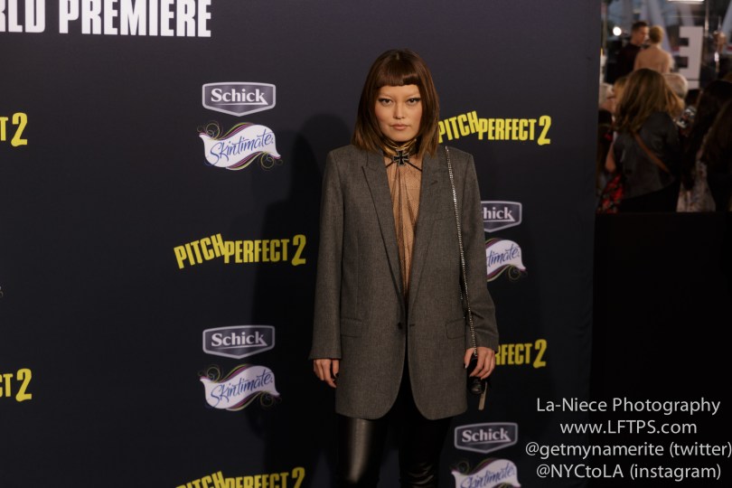 Hana Mae Lee AT PITCH PERFECT 2 LOS ANGELES MOVIE PREMIERE